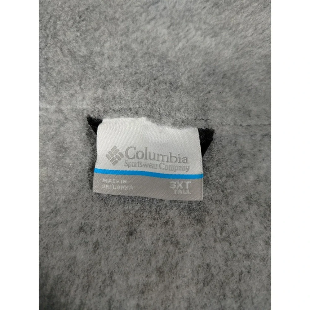Columbia Jacket Mens 3XLT Gray Fleece Steen Moutain 2.0 Outdoor Hiking Gorpcore